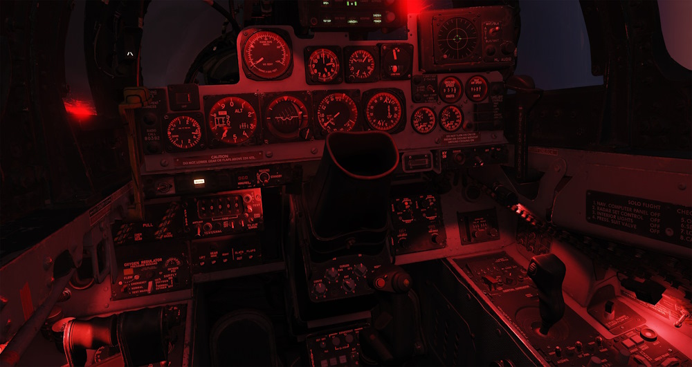 WSO Cockpit At Night