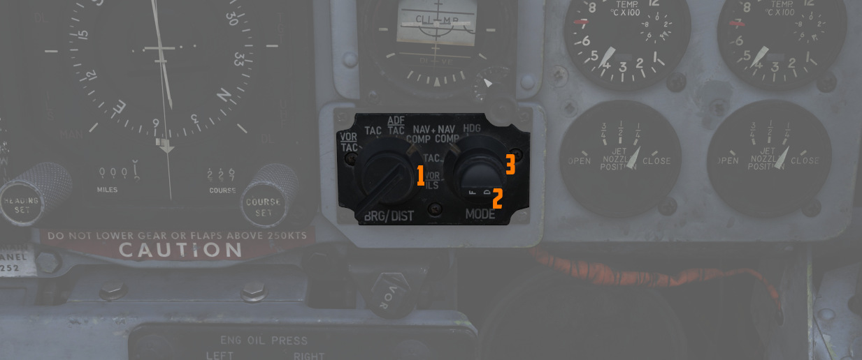 Navigation Function Selector Panel