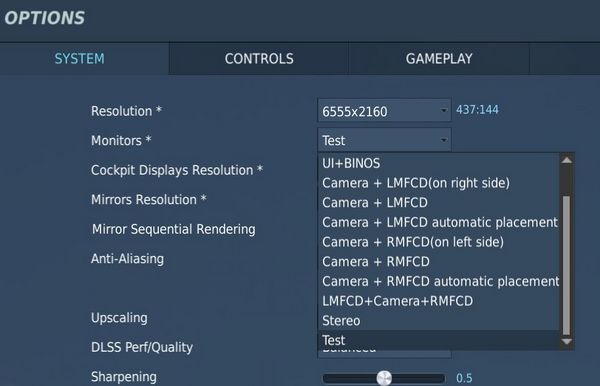 DCS Settings